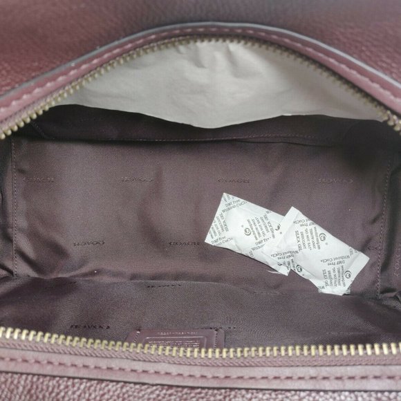 Coach 38550 Dreamer 36 Gunmetal Oxblood NWT - Picture 6 of 10